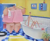 BathtimeOil on canvas76 x 92cm (29¾ x 36 in.)Provenance:Halcyon Gallery, LondonCondition Report: In good original condition.Condition Report Disclaimer by Sarah Jane Szikora, oil, sold Oct 2020