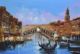 Rialto Bridge, VeniceOil on canvasSigned lower right58 x 87cm (22¾ x 34¼ in.)Provenance:DeMontfort Fine Art by Csilla Orban, oil, sold Oct 2020