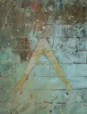 Untitled by Keith Milow, Mixed media, sold Oct 2020