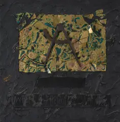 What if this present were the worlds last night by Derek Jarman, oil, sold Oct 2020