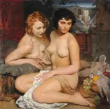 Untitled by Vladimír Stříbrný, 1928, oil, sold Oct 2020
