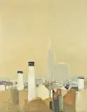 Strasbourg - Les toits et la Cathedrale by Roger Mühl, oil, sold Oct 2020
