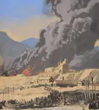 Troops Embarking in a Wartime by Rowland Hilder, gouache, sold Oct 2020