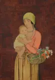 The Flower GirlWatercolour and pencilSigned lower right43 x 29cm (16¾ x 11¼ in.)Provenance:St John Hornby Dean Thompson Collection, Overland Park, Kansas (cat by Dorothy Webster Hawksley, watercolor, sold Oct 2020