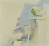 The Old Pump by Frederick Sands, watercolor, sold Oct 2020