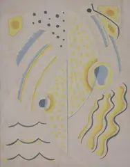 Abstract Composition, No by Colin Sealy, watercolor, offered Oct 2020