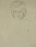 Bretonne Girl by Gilbert Spencer, Pencil, offered Oct 2020