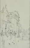 Gesuati on the Zattere by Diana Armfield, Pencil, sold Oct 2020