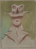 Spiv, 1945PastelSigned and dated 45 lower right 30 x 21.8cm (11¾ x 8½ in.)Provenance:Theo Waddington, LondonAcquired from the above by the present owner by Mervyn Peake, drawing, sold Oct 2020