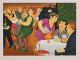 The manipulatorsScreenprint in colours, 1986Signed in pencil and numbered 58/300Image: 42.5 x 59cm (16½ x 23 in.) by Beryl Cook, pencil and numbered, sold Oct 2020