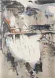 Demolition Ladbrooke Grove Monotype Signed and dated 1987 lower right 84.5 x 61cm (33¼ x 24 in.)Provenance: Flowers East, London (stock no by Jane Joseph, 1987, Monotype, sold Oct 2020