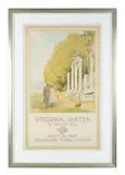 Virginia Water, by Motor BusLithograph printed in colours, 1923Printed by Eyre & Spottiswoode, Ltd., London99 x 61cm (framed 124 x 85cm) by Fred Pegram, print (other), sold Oct 2020