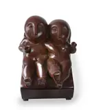 Sunday Noon by Odile Kinart, 2002, Cast in, sold Oct 2020