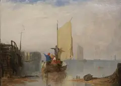 Untitled by Alfred George Stannard, oil on board, sold Jan 2022