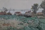 The Medway Estuary, 17 x 26cm by James Frederick Darley, watercolour, offered Jan 2022