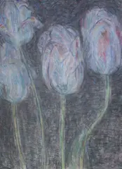 May Tulips' Pastel on Whatman paper Signed and dated 1986 76 x 56cm by Leonard McComb, 1986, Pastel on Whatman paper, offered Jan 2022