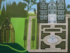 The Queen's Gardenscreenprintsigned in by Edward Bawden, screenprint, sold Jan 2022