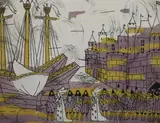 Aigues Morteslimited edition print by Julian Trevelyan, print, sold Jan 2022