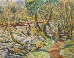 The Tavy by Reginald Green, oil on board, sold Dec 2021