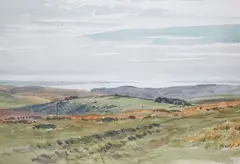 Sussex landscapes, 23 x 33cm by Walter Robert Stewart Acton, watercolor, sold Dec 2021