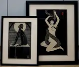 Snake Dancer and Sphynx by Edmund Lucchesi, pencil and numbered, sold Dec 2021