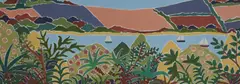 Tropical foliage, Cornish Riviera by Joanne Short, gouache, sold Dec 2021