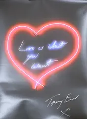 Love is what you want by Tracey Emin, print, sold Dec 2021