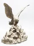 Eagle and prey by Christophe Fratin, bronze, sold Dec 2021