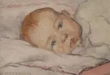 Bedtime' oil on board signed 20 x 29cm by Bethany Paterson, oil on board, sold Dec 2021