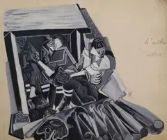 Untitled by Charles Tudor, oil, sold Dec 2021
