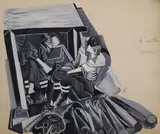 Untitled by Charles Tudor, oil, sold Dec 2021