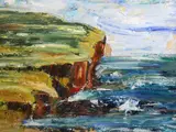 Brought of Birsay, 1997 Oil on board Aitken Dott Ltd label verso 91 x 122cm by Peter McLaren, Oil on board Aitken Dott Ltd label verso, sold Dec 2021