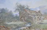 An Old Mill near Betws y Coedwatercoloursigned and inscribed by by William Andrews Nesfield, watercolour, sold Dec 2021