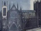 Westminster Abbeylinocut printed in colourssigned in ink and by Edward Bawden, linocut, sold Dec 2021