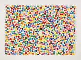 Enclosing Doors, 2016' from the Currency Series paint on A4 paper No 1542 by Damien Hirst, print (other), offered Dec 2021