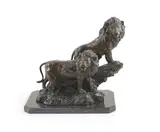 Standing upon a naturalistic base by Barry Jackson, bronze, offered Dec 2021