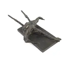 Fallen BirdbronzemonogrammedH 8 by Bernard Meadows, bronze, offered Dec 2021