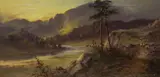 Loch scene by Sidney Yates Johnson, 1911, oil on canvas, sold Dec 2021