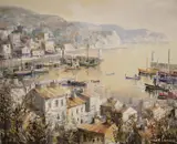 Monte Carlo by Lucien Delarue, oil on canvas, sold Dec 2021