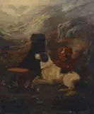Untitled by Robert Cleminson, oil on canvas, sold Dec 2021