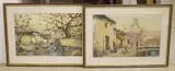 Tehran street scenes 1964, indistinctly signed, 29 x 44cm by Arthur Sarkinssian, watercolor, sold Dec 2021