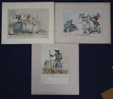 For the Benefit of the Champion, Suitable Restrictions & The Drum Major of Sedition, Three Hand coloureds etchings Largest 26 x 34cm by Thomas Rowlandson, print (other), sold Dec 2021