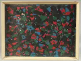 Turkish Artist: AN ABSTRACT COMPOSITION PAINTING ON BOARD, signed 'Nejad' by Nejad Melih Devrim, 1955, oil, sold May 2023