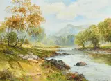 At Bettws-y-Coed, N. Wales by Ernest Walbourn, oil on canvas, offered May 2023