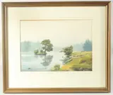 Tarn Hows, Coniston Cumbria by Andrew Dandridge, watercolour, offered May 2023