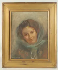 Sadie by W.F. Briggs, oil, offered May 2023