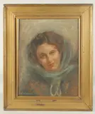 Sadie by W.F. Briggs, oil, offered May 2023