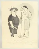 ...... and now Mrs Snaggs, perhaps .... by Edward Sylvester Hynes, ink, offered May 2023