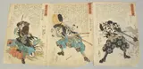 THE STORIES OF THE TRUE LOYALTY OF THE FAITHFUL SAMURAI SERIES, 1847-1858; three original Japanese woodblock prints, (3) by Kuniyoshi Utagawa, print (other), sold Apr 2023