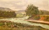 The River Dee by William Baptiste Baird, oil on canvas, sold Mar 2023